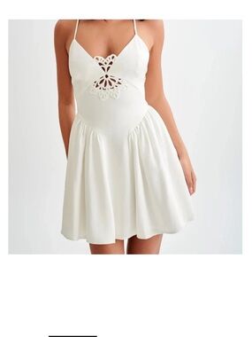 Meshki | Dresses | Nwt Meshki Keely Cotton Cap Sleeve Mini Dress White |  Poshmark